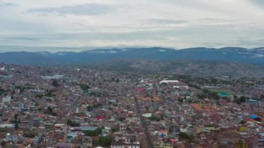 Hava manzaralı Ayacucho Peru.
