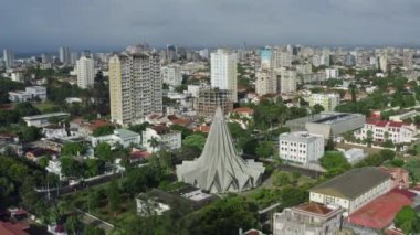 Hava görüntüsü Maputo Mozambik. 