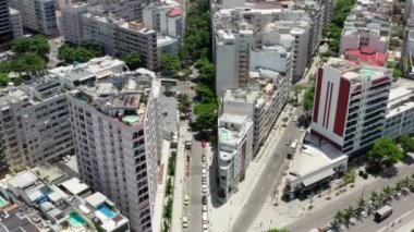 Rio de Janeiro 'nun hava manzarası. 