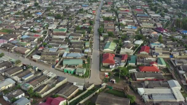 Vista aérea del paisaje urbano de Lusaka Zambia. — Vídeos de Stock