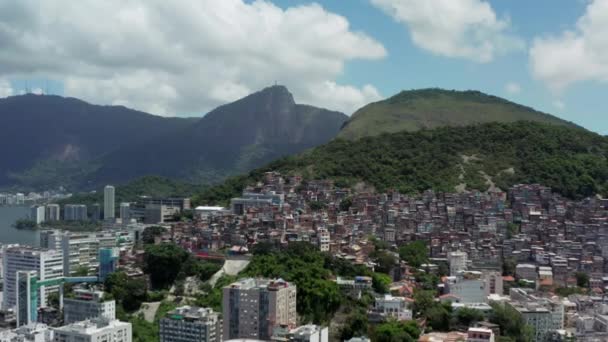 Aerial view cityscape of Rio de Janeiro. — Stock Video