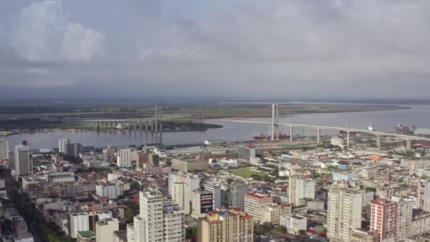 Hava görüntüsü Maputo Mozambik. — Stok video