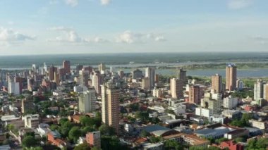 Hava Görünümü Asuncion Paraguay. 