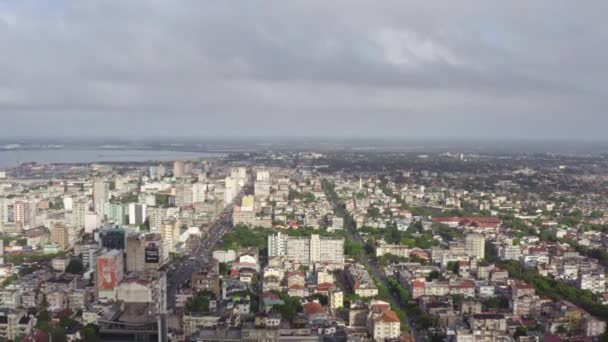 Вид с воздуха Мапуту Мозамбик. — стоковое видео