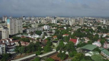 Hava görüntüsü Maputo Mozambik. 
