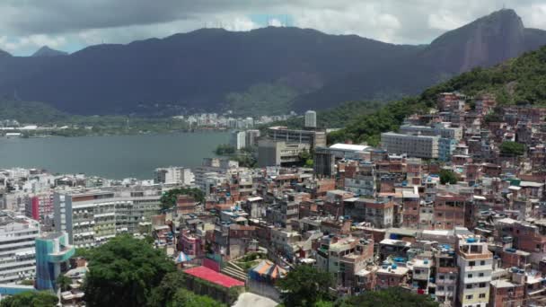 Luchtfoto stadsgezicht van Rio de Janeiro. — Stockvideo