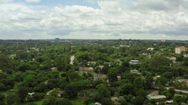 Lusaka Zambiya 'nın hava manzarası. 