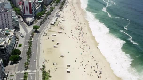 Vista aérea del paisaje urbano de Río de Janeiro. — Vídeos de Stock