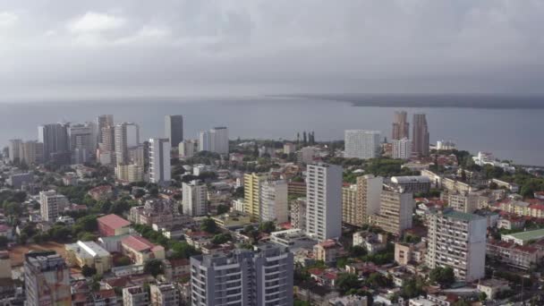 Hava görüntüsü Maputo Mozambik. — Stok video
