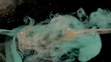 Abstract background in green on a black background. 