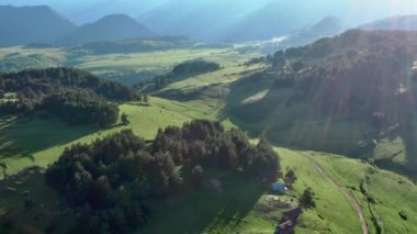 Alplerin havadan çekim doğası
