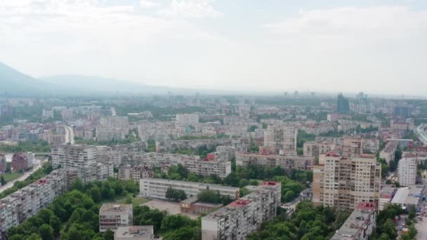 Letecký záběr Sofia Bulgaria. — Stock video