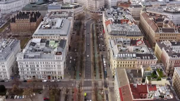 Luftaufnahme Stadtbild von Wien Österreich. — Stockvideo