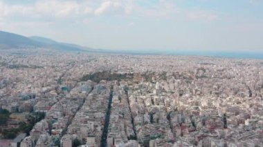Atina 'nın hava manzarası Yunanistan. 