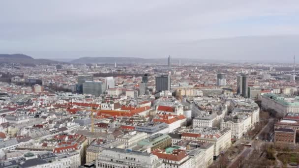 Vista aérea Viena Áustria. — Vídeo de Stock