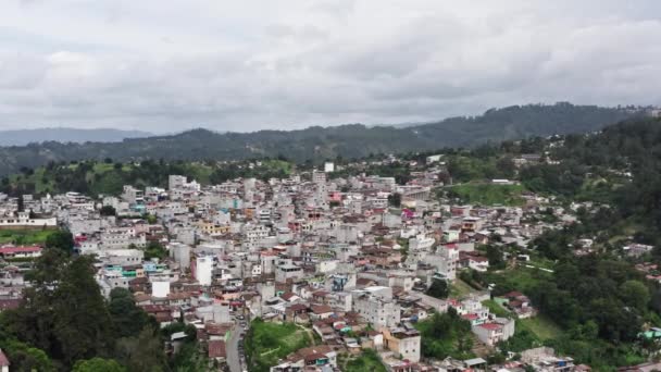 Aerial view Chichicastenango Guatemala. — Stock Video