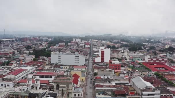 Letecký pohled na město Guatemala. — Stock video