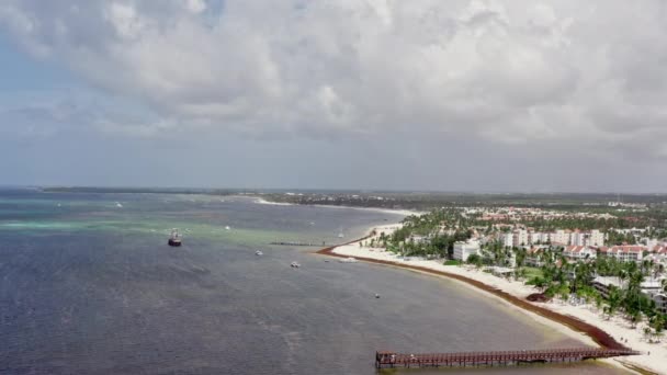 Вид з повітря Домініканська Республіка. — стокове відео