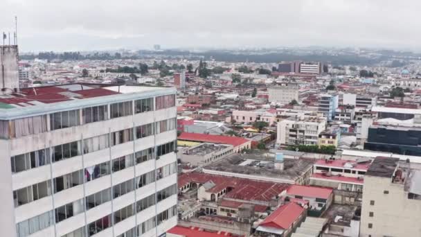 Luchtfoto van Guatemala Stad. — Stockvideo