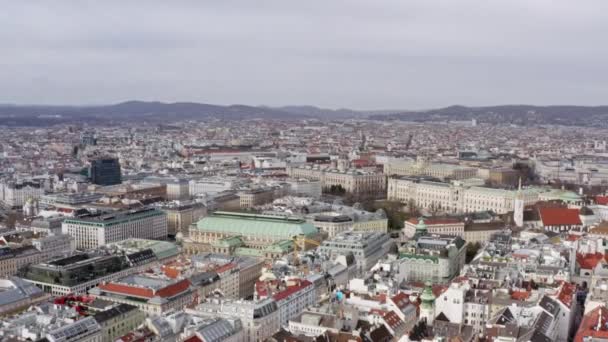 Vista aérea Viena Áustria. — Vídeo de Stock