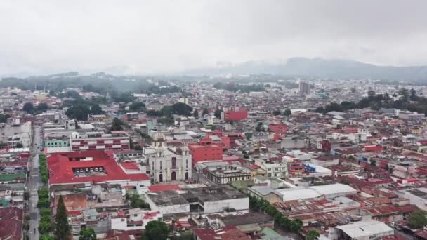 Aerial view Guatemala Chichicastenango. — Stock Video