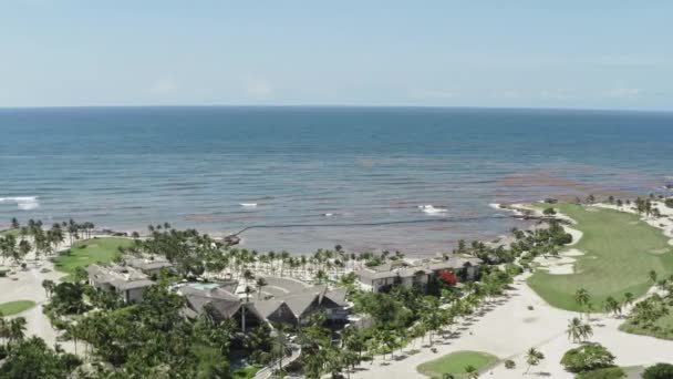 Widok z powietrza na charakter Republiki Dominikańskiej. — Wideo stockowe