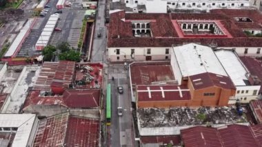 Guatemala şehrinin hava manzarası.