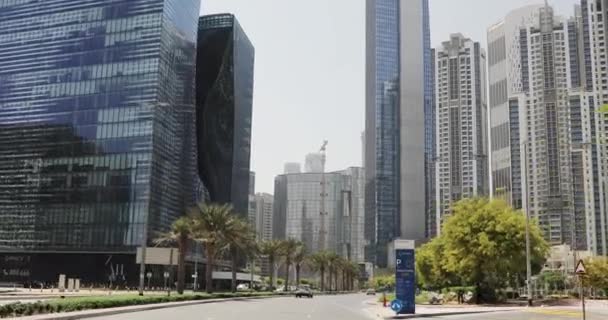 Video Bewegung Dubai Reisen Sie Die Innenstadt Einer Neuen Stadt — Stockvideo