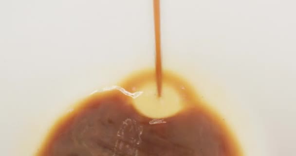 Yapımı Kahve Yapıyorum Sabahları Kahvaltıda Aromatik Americano Kapuçino Kahvesinin Fincana — Stok video