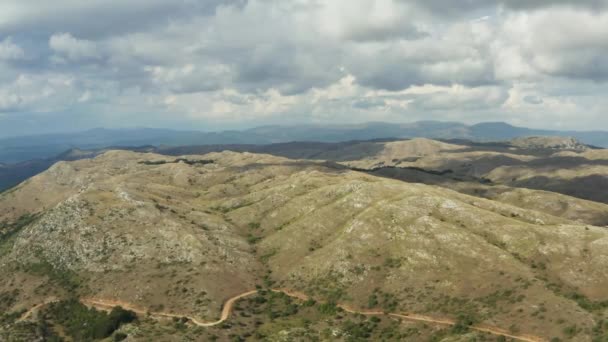Foto Aérea Macedonia Drone Video Hermosas Montañas Con Crestas Picos — Vídeos de Stock