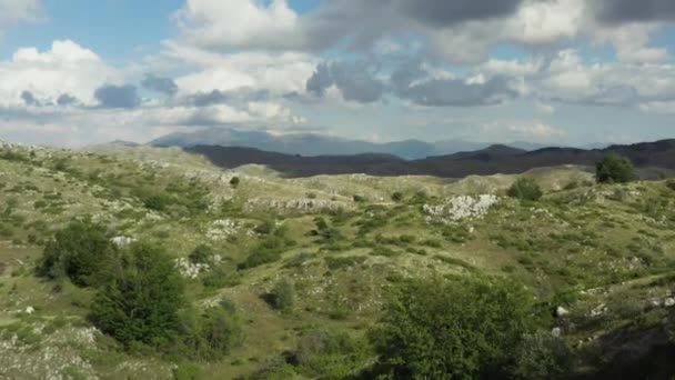 Aerial View Macedonia Drone Flight Mountain Ranges Which Mountain Peaks — Stock Video
