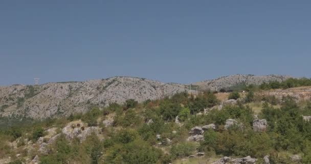 Černou Horu Krásné Video Hor Kde Můžete Vidět Vrcholky Stromů — Stock video