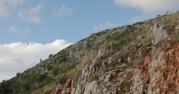 Krásné Hory Ohrid Makedonie Horská Pohoří Stromy Skalách Krásnými Kameny — Stock video