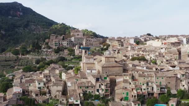 Village Island Mallorca Spain Dron Video Aerial View Village Houses — ストック動画