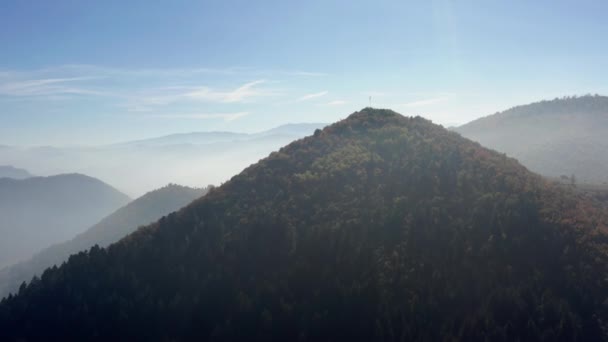 Vista Aerea Bosnia Erzegovina Drone Che Sorvola Storiche Piramidi Del — Video Stock