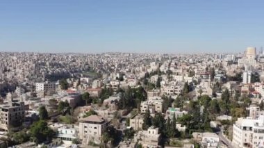 Drone video of city architecture in the Middle East. Houses and streets in the cityscape in Misopotamia. Aerial view Turkey. High quality 4k footage