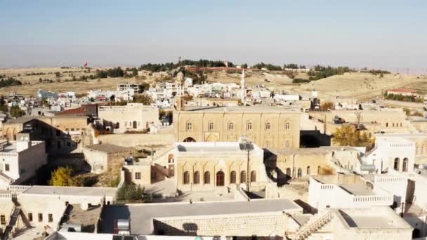Drone Video Houses Streets Mosques Middle East Misopotamia Architecture Beautiful — Video Stock