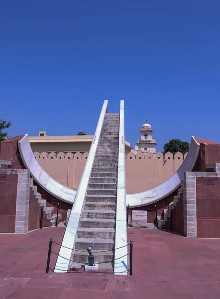 Laghu Samrat Yantra Smaller Sundial Monument Inclined Degrees Measure Time — Stock Photo, Image