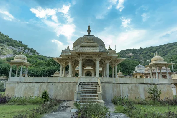 Erstaunlicher Blick Auf Die Gedenkstätte Für Maharadscha Sawai Mansingh Und — Stockfoto