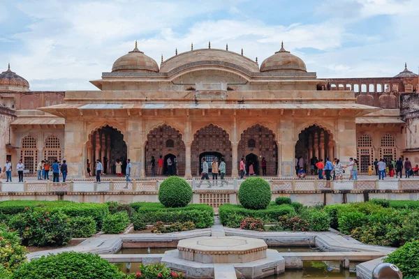 Jaipur Rajasthan Indien September 2021 Sheesh Mahal Amber Fort Jaipur — Stockfoto
