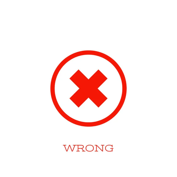 Rött Kors Tecken Cirkel Ikoner För Utvärdering Frågesport Rätt Och — Stockfoto