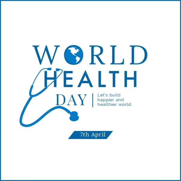 Dia Mundial Saúde Cartaz Saúde Proteção Saúde Medicina Global — Fotografia de Stock