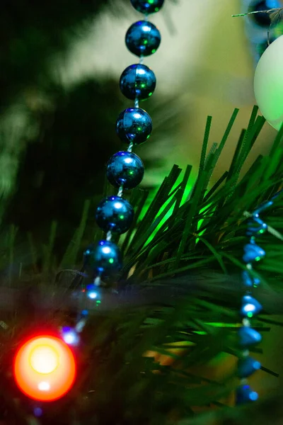 Brinquedos Ano Novo Penduram Árvore Natal 2022 — Fotografia de Stock