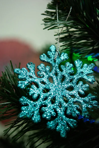 New Year Toys Hang Christmas Tree 2022 — Stock Photo, Image