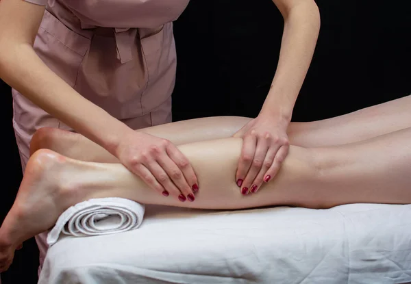 Peeling Mit Einem Natürlichen Borstenpinsel Trockene Bürstenmassage Vorbereitung Der Haut — Stockfoto