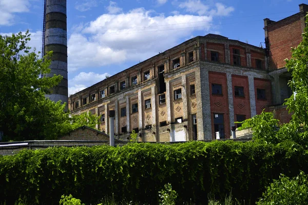 Abandoned Dilapidated Old Factory Eastern Europe Central Ukraine — Stock Photo, Image