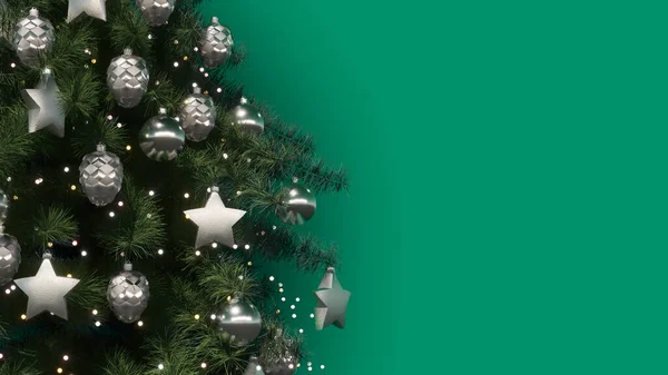 Noel ağacı 3D illüstrasyon