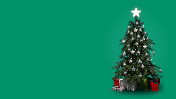 Noel ağacı 3D illüstrasyon