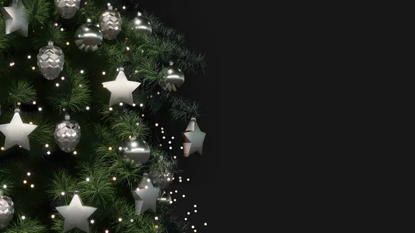 Noel ağacı 3D illüstrasyon