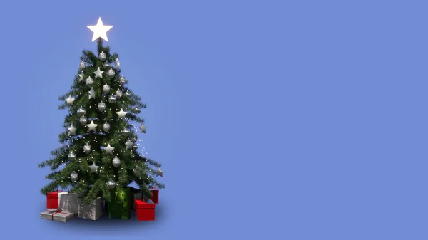 Noel ağacı 3D illüstrasyon